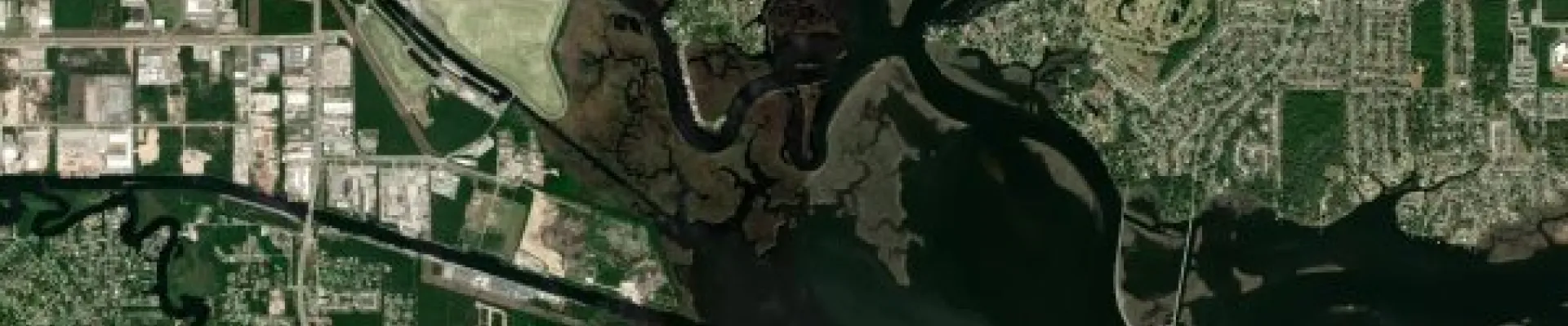 Satellite view of Biloxi, MS