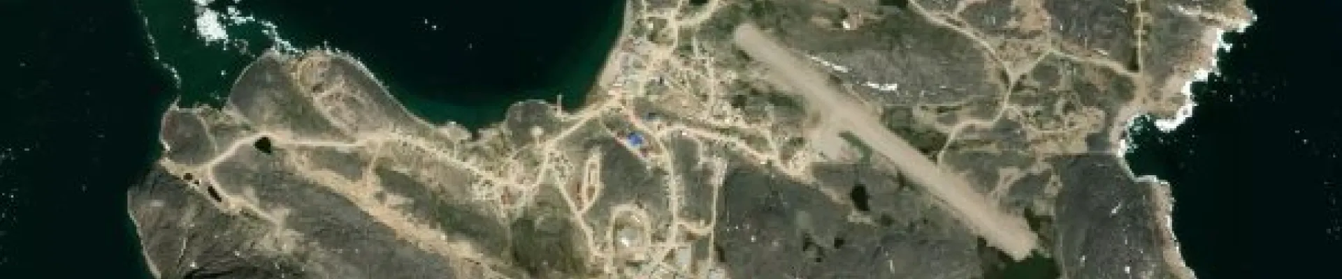 Satellite view of Cape Dorset, Nunavut