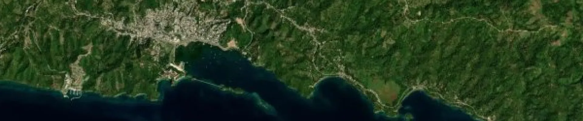 Satellite view of Cayo Levantado