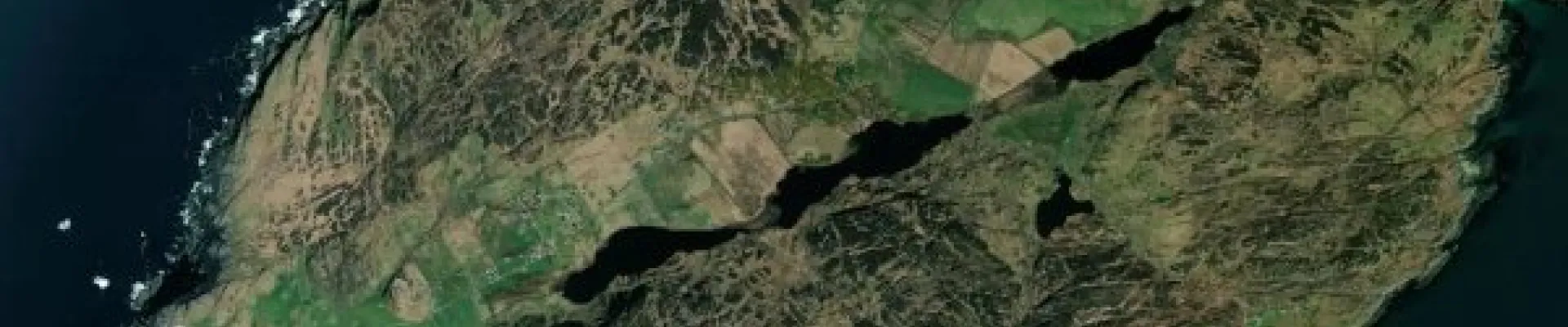 Satellite view of Colonsay Island