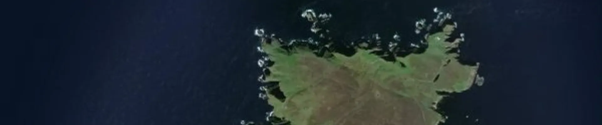 Satellite view of Dunrossness and Fair Isle