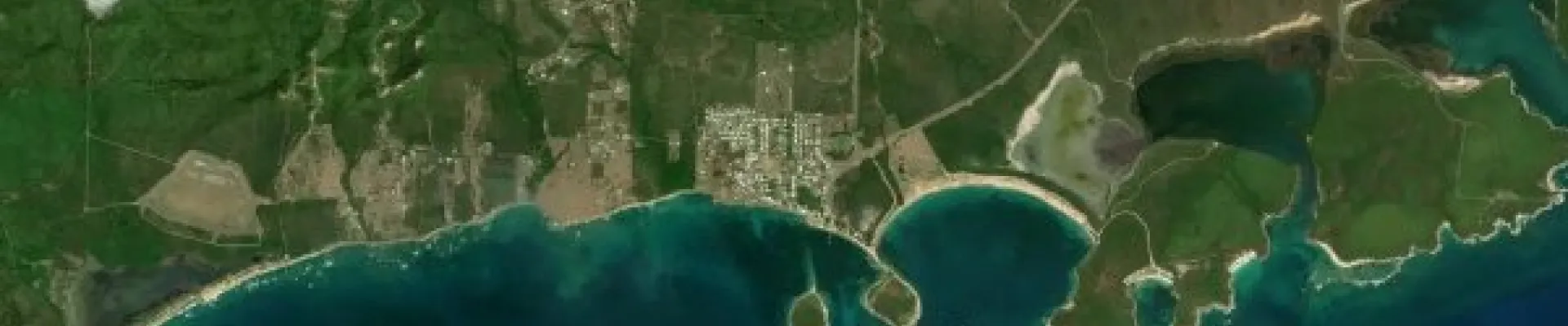 Satellite view of Esperanza, Vieques Island