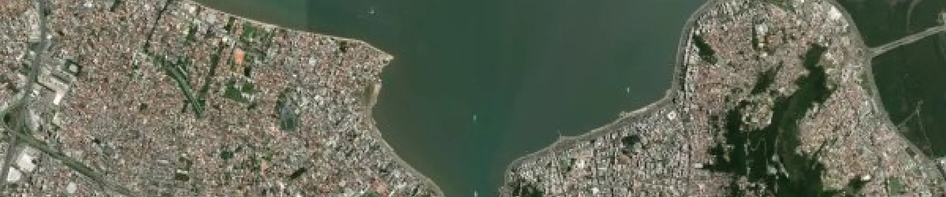 Satellite view of Florianópolis