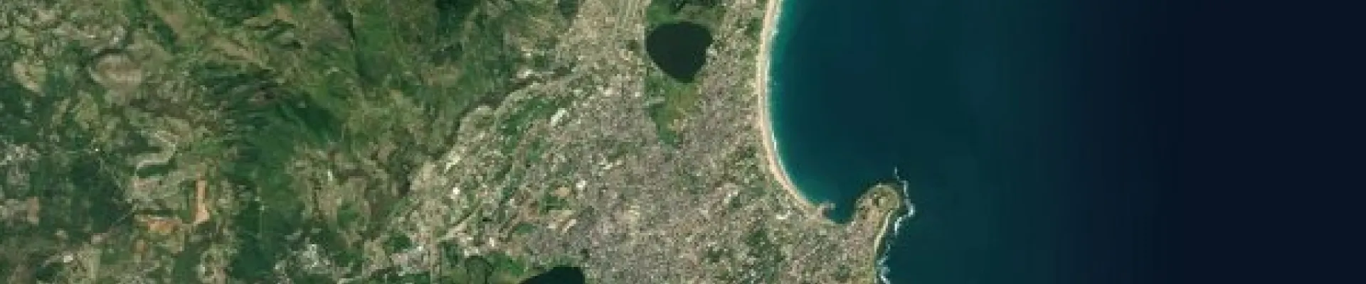 Satellite view of Fort Dauphin (Toalagnaro)