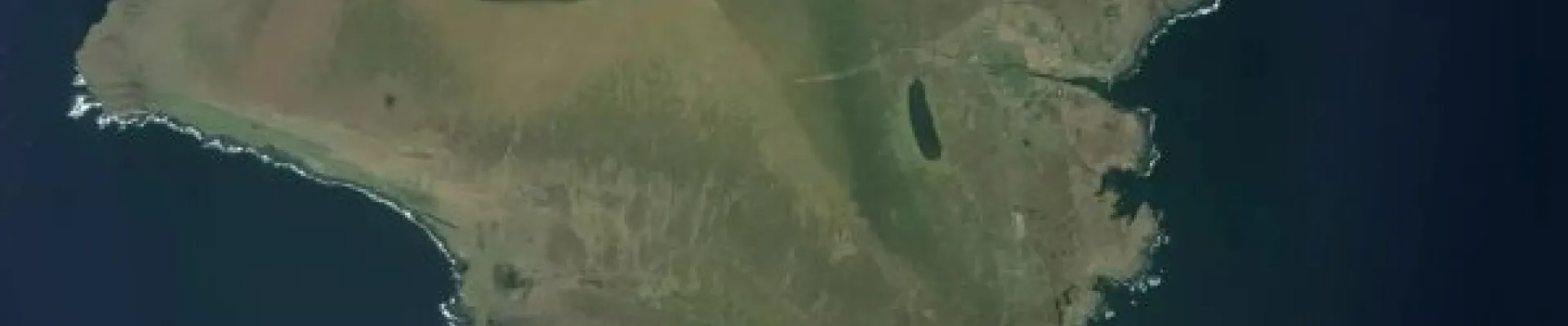 Satellite view of Foula Island