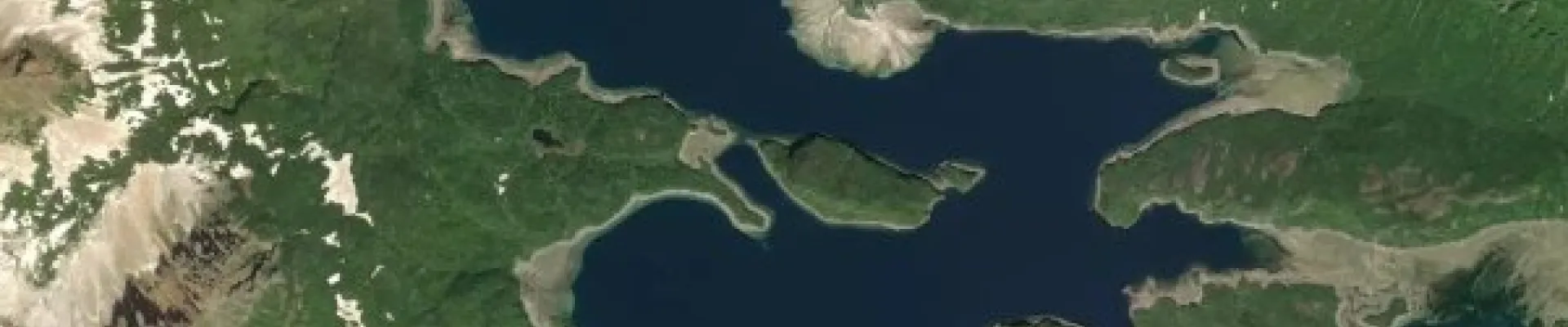 Satellite view of Geographic Harbor, Alaska
