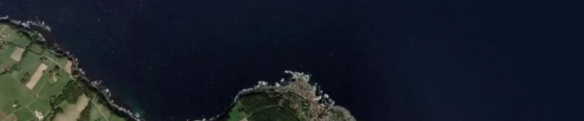 Satellite view of Gudhjem, Bornholm