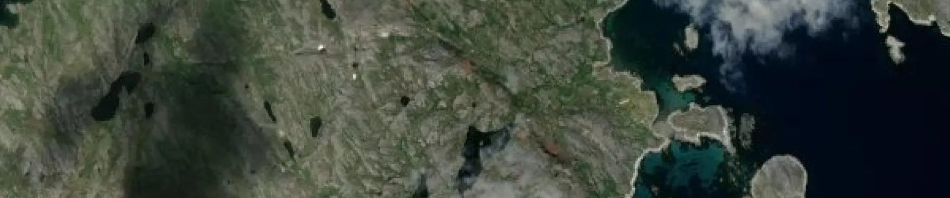 Satellite view of Hebron, Newfoundland and Labrador