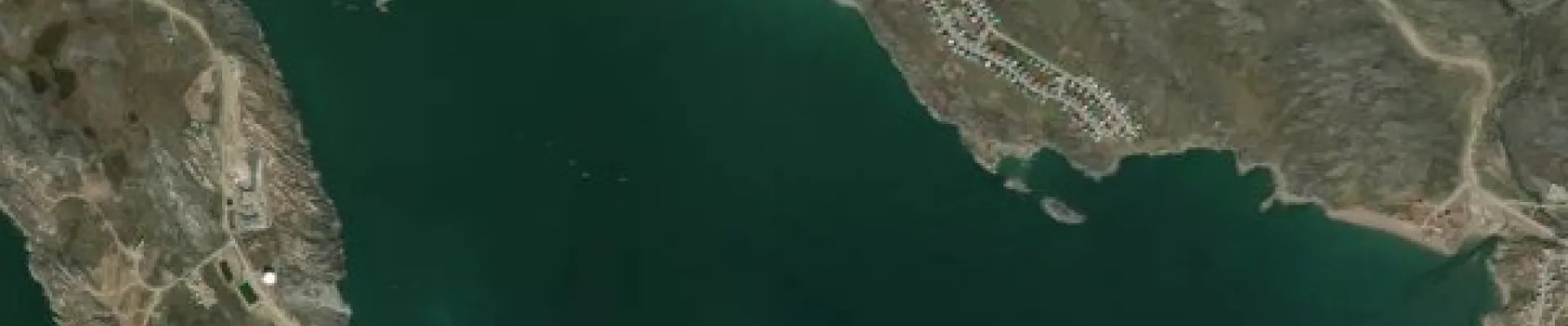 Satellite view of Iqaluit, Nunavut