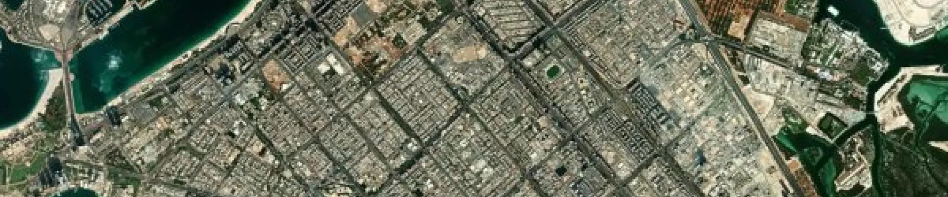 Satellite view of Khor al Fakkan
