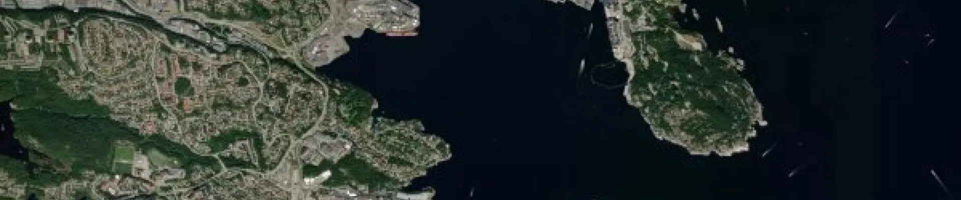Satellite view of Kristiansand