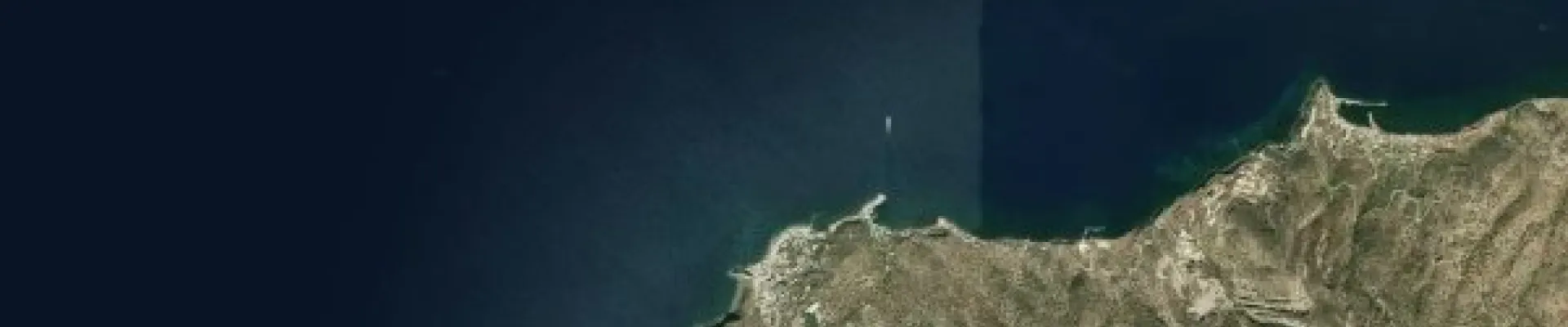 Satellite view of Nisyros Island