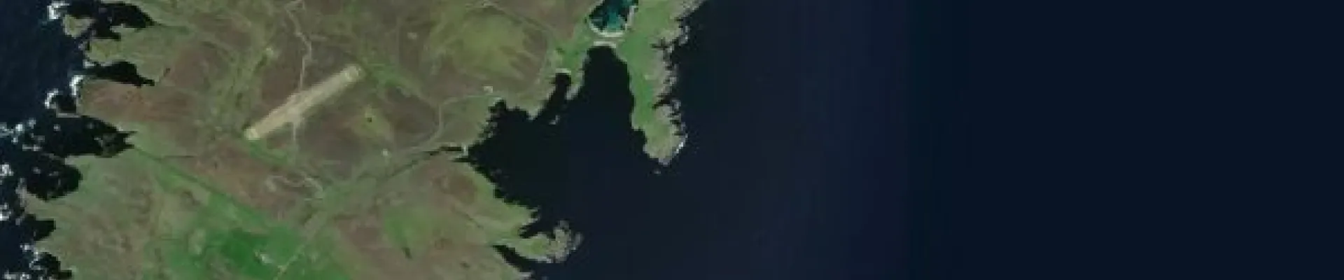 Satellite view of North Haven, Fair Isle