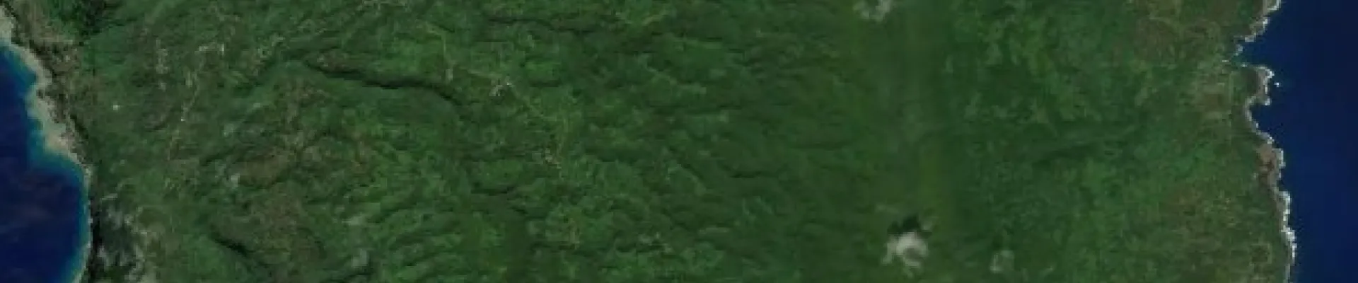 Satellite view of Pentecost Island