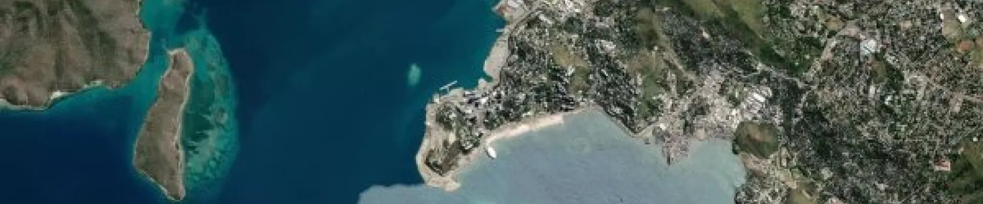 Satellite view of Port Moresby