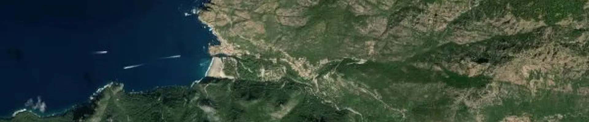 Satellite view of Porto, Corsica