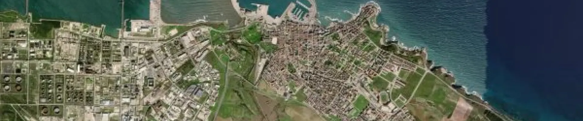 Satellite view of Porto Torres