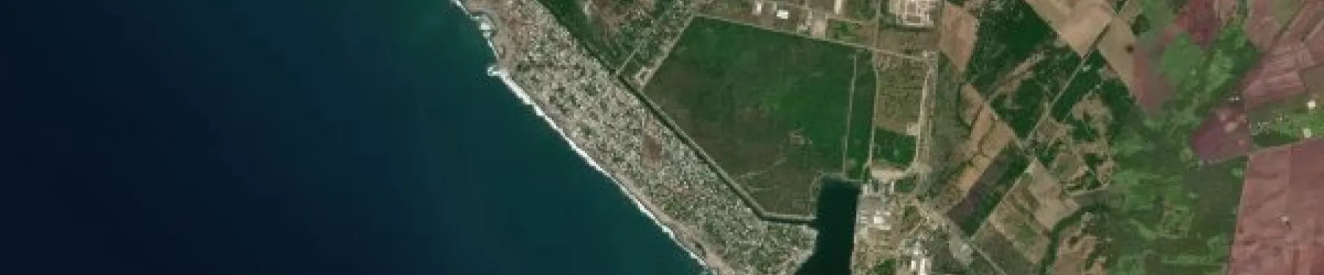 Satellite view of Puerto Madero