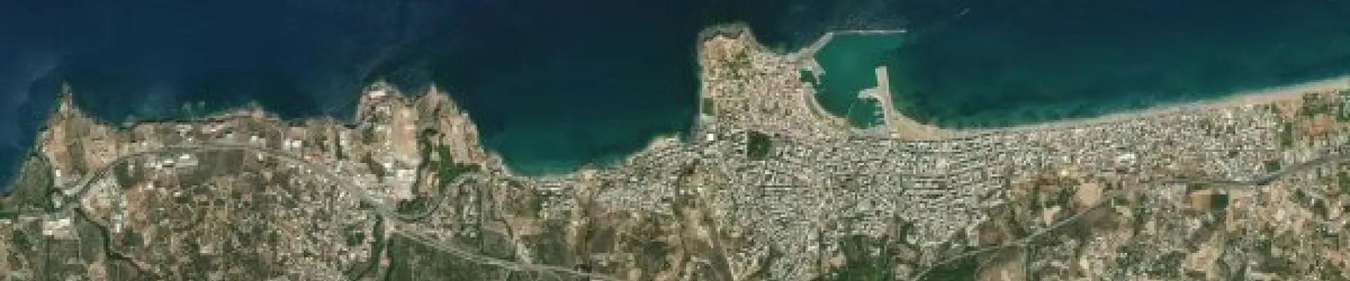Satellite view of Réthymnon, Crete