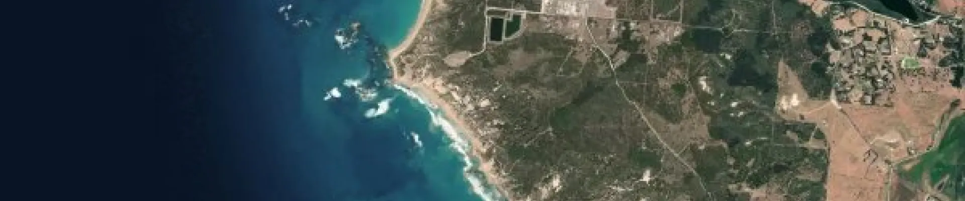 Satellite view of Robe, South Australia