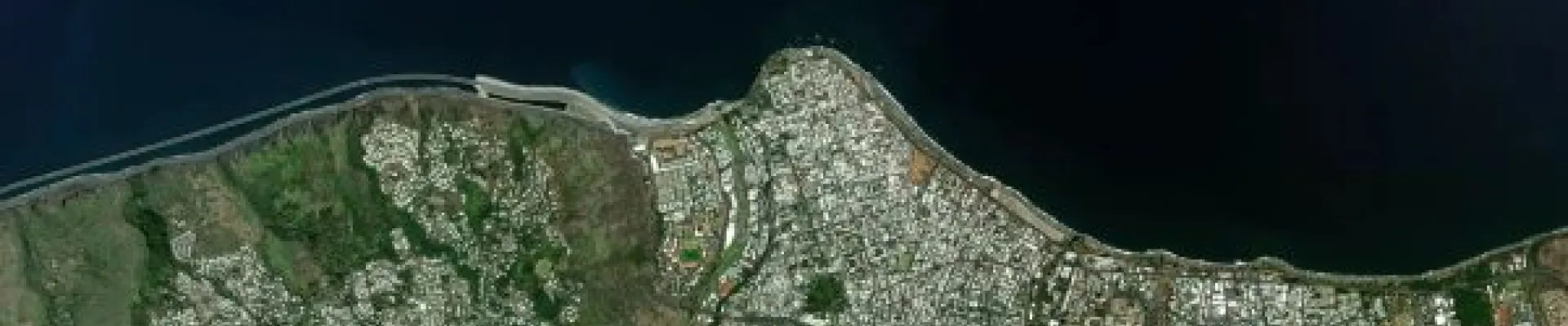 Satellite view of Saint-Denis de la Réunion