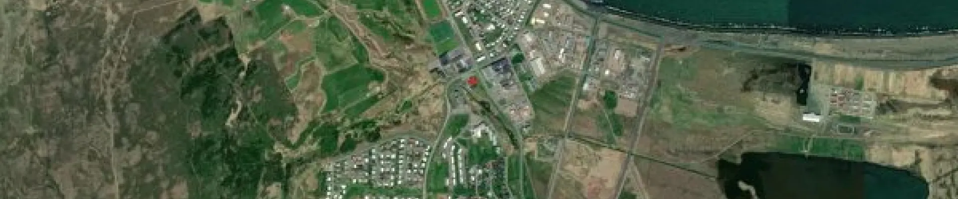 Satellite view of Saudarkrokur - høfn