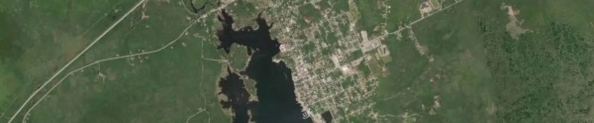 Satellite view of Shelburne, Nova Scotia