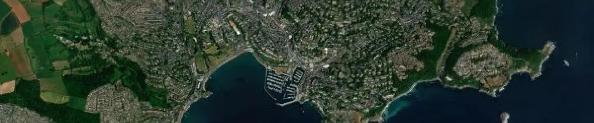 Satellite view of Torquay