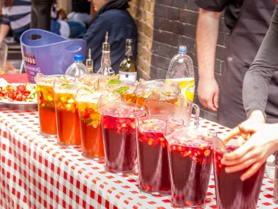 Pitchers of Punch made with unknown Alcohol