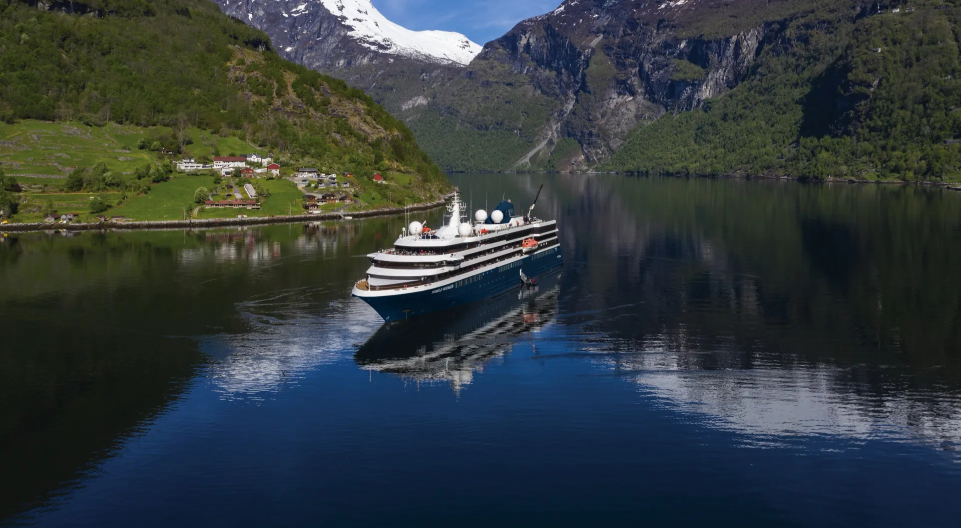AOV World Voyager Exterior Sunnylvsfjorden Norway cropped