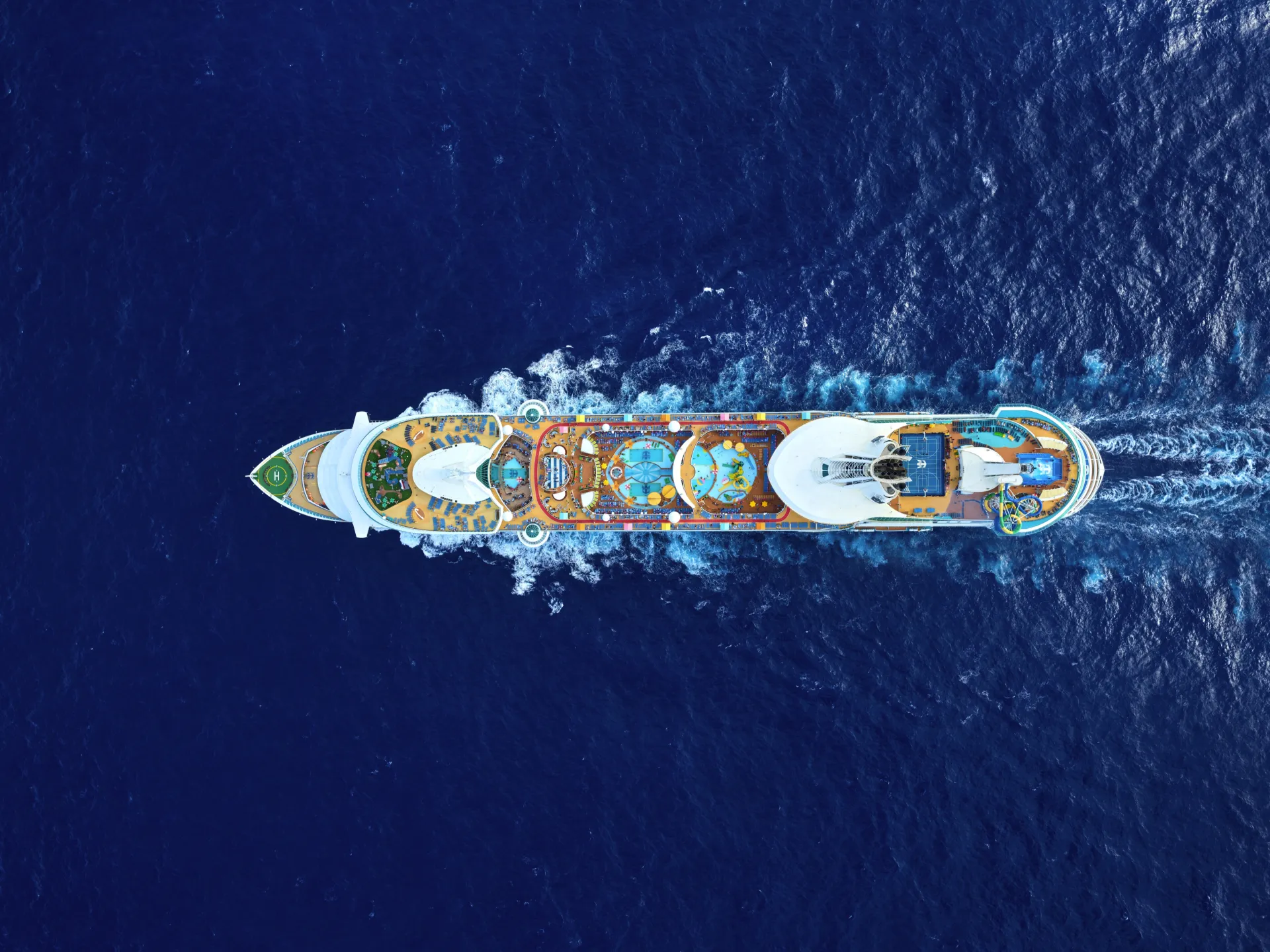 Royal Caribbean International Drone Shot of Ship FR EX - J.Graham