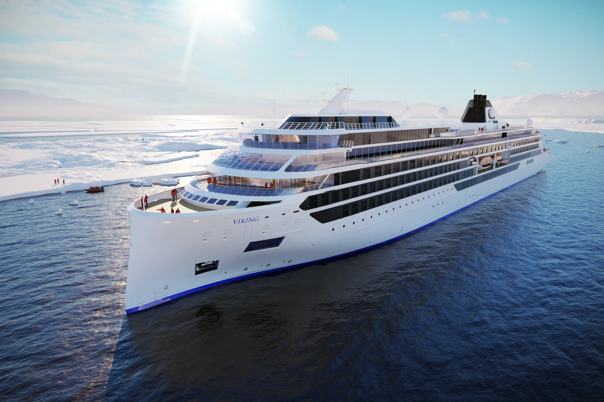 Viking Cruises - Exterior Blank Vessel Rendering