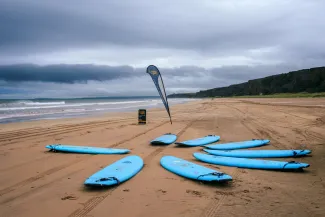 Surfing Benone Strand