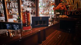 Aged Calvados at a high end bar