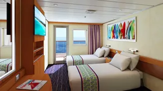 Carnival Paradise - Aft-View Extended Balcony