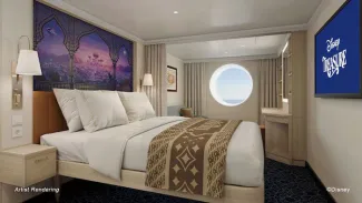 Disney Treasure - Deluxe Family Oceanview Stateroom