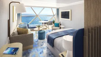 Icon of the Seas - Ocean View Panoramic Suite (No Balcony)