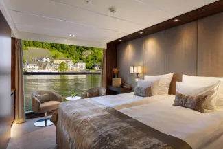 MS Amadeus Imperial - A-1 Cabin with Drop Down Panoramic Window