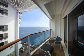 MSC World America - Deluxe Balcony with Promenade & Ocean View
