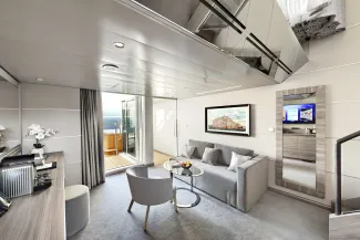 MSC World Asia - MSC Yacht Club Duplex Suite with Whirlpool Bath