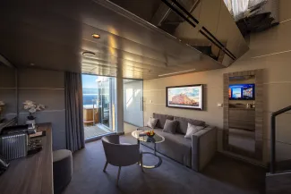 MSC World Europa - MSC Yacht Club Duplex Suite with Whirlpool Bath