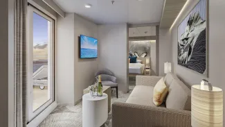 Norwegian Prima - Forward-Facing Suite with Master Bedroom & Large Balcony
