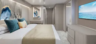Norwegian Viva - Forward-Facing Suite with Master Bedroom & Large Balcony