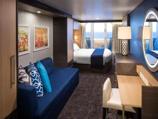 Odyssey of the Seas - Obstructed Ocean View Balcony