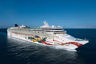 NCL  Norwegian Jewel  Aerial at Sea Exterior 2   Michele Verdure