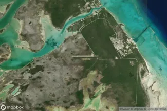 Satellite view of Andros Town, Andros Island