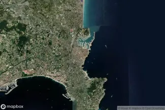 Satellite view of Antibes