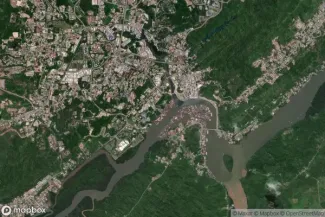 Satellite view of Bandar Seri Begawan