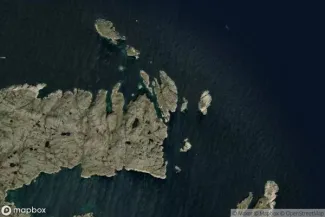 Satellite view of Battle Harbor, Newfoundland and Labrador