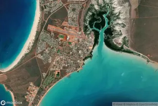 Satellite view of Broome, Western Australia